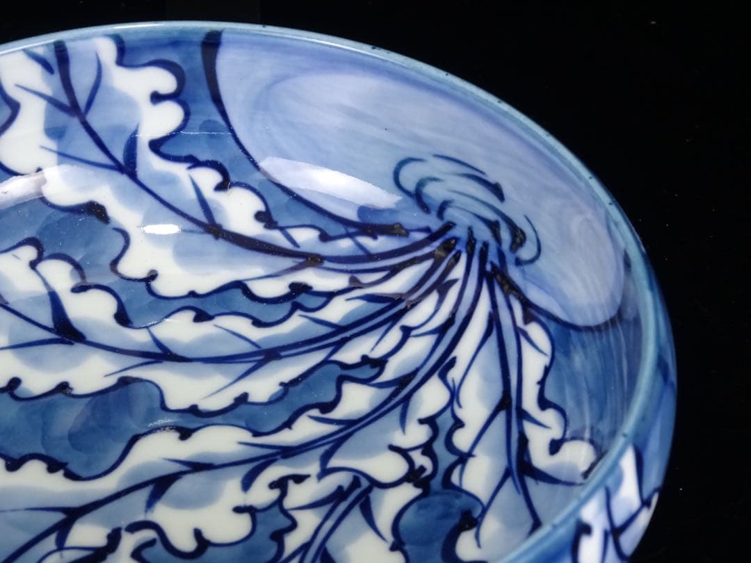 有田焼　館林源右衛門　染濃　根菜図　組皿　中皿　5客　向付　5客　計10客　共箱