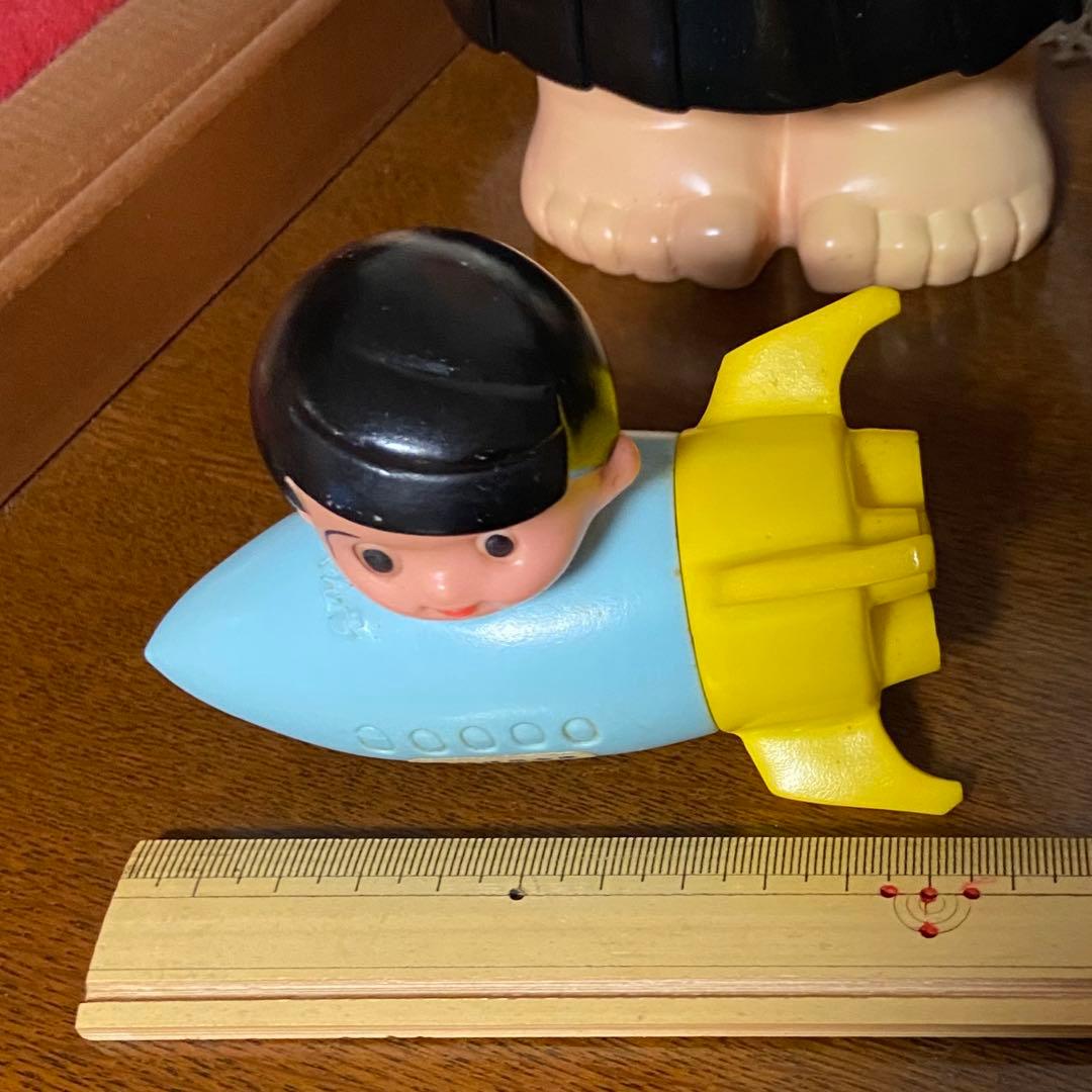 ソフビ 諏訪信用金庫　信ちゃん号 ロケット 貯金箱 ビンテージ 昭和レトロ