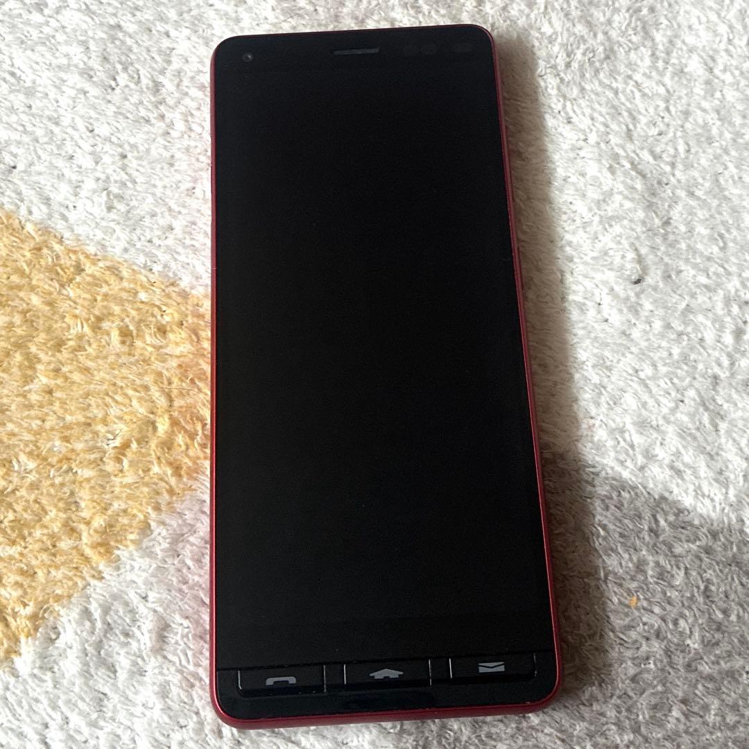 かんたんスマホ2＋　レッド　らくらくフォン 本体+説明書+DVDガイド付き