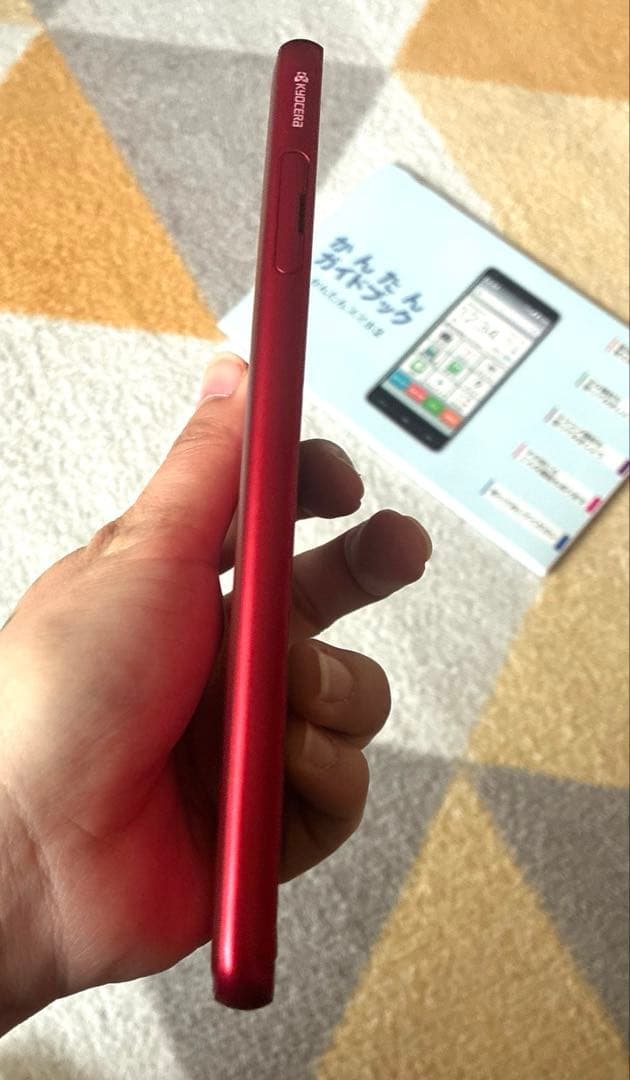 かんたんスマホ2＋　レッド　らくらくフォン 本体+説明書+DVDガイド付き