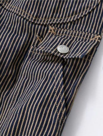 45R☆藍染め＊モンブラウンヒッコリー908山ペインターパンツ30インチ/深藍♪