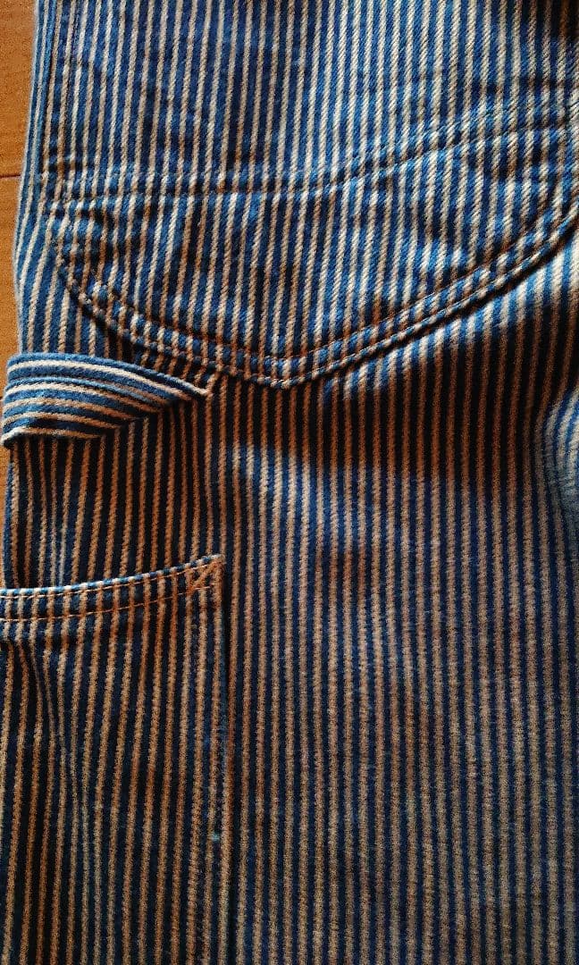 45R☆藍染め＊モンブラウンヒッコリー908山ペインターパンツ30インチ/深藍♪