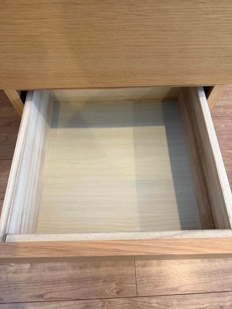 無印良品　チェスト　4段　オーク材　引き出し
