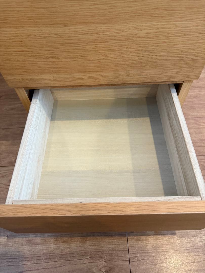 無印良品　チェスト　4段　オーク材　引き出し