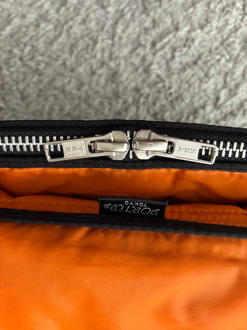 PORTER ブラック ショルダーバッグ サコッシュ