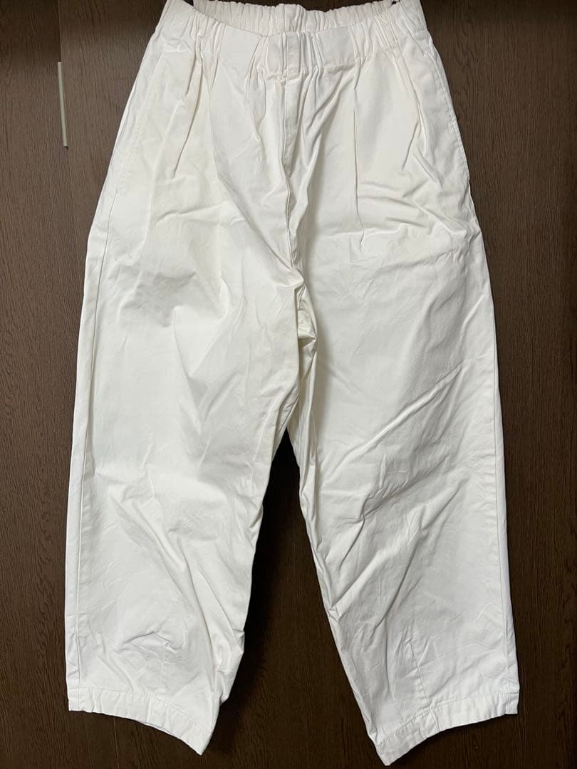 かぐれ　コットンクロップドパンツ　ホワイト