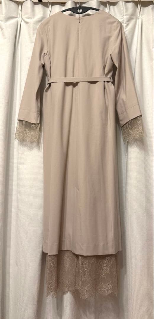 【新品】STRATA レースドッキングキャミセットワンピース　ライトベージュ