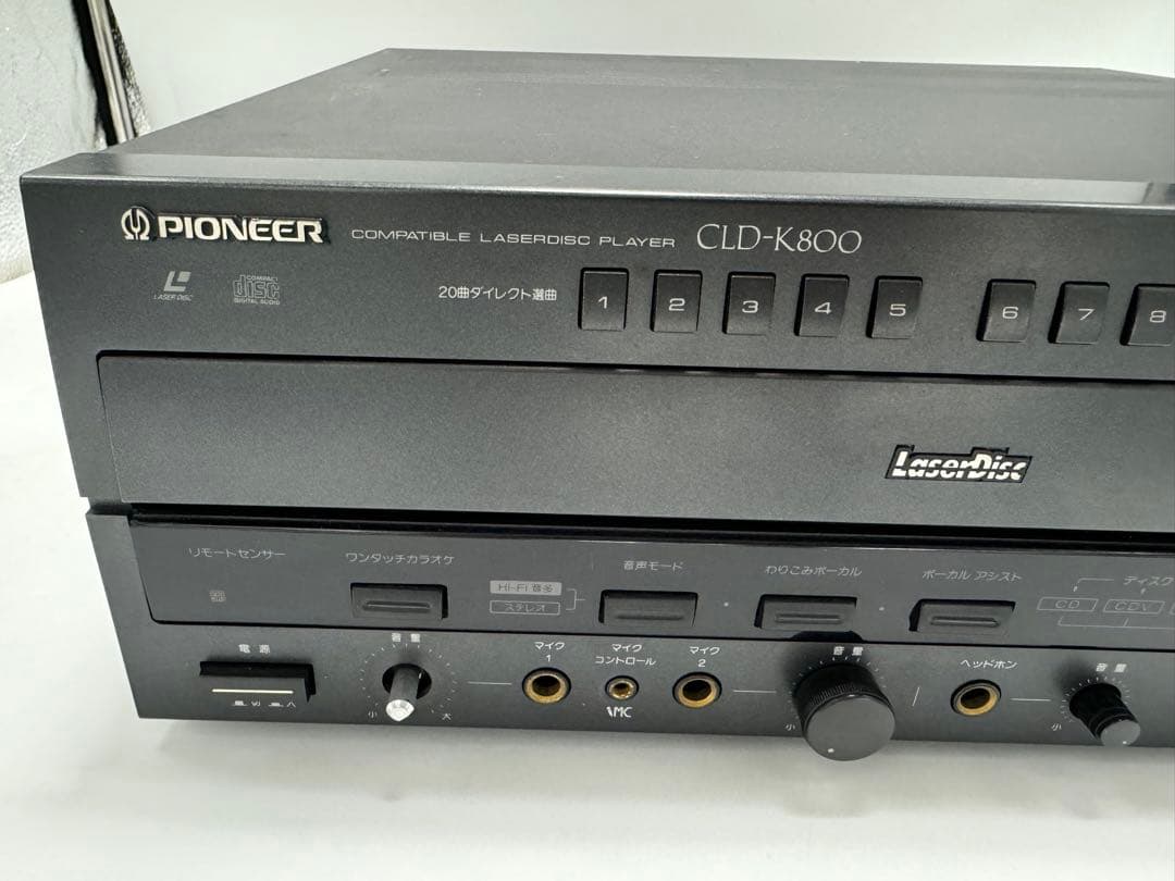 美品 パイオニア（PIONEER）カラオケLDプレイヤー CLD-K800