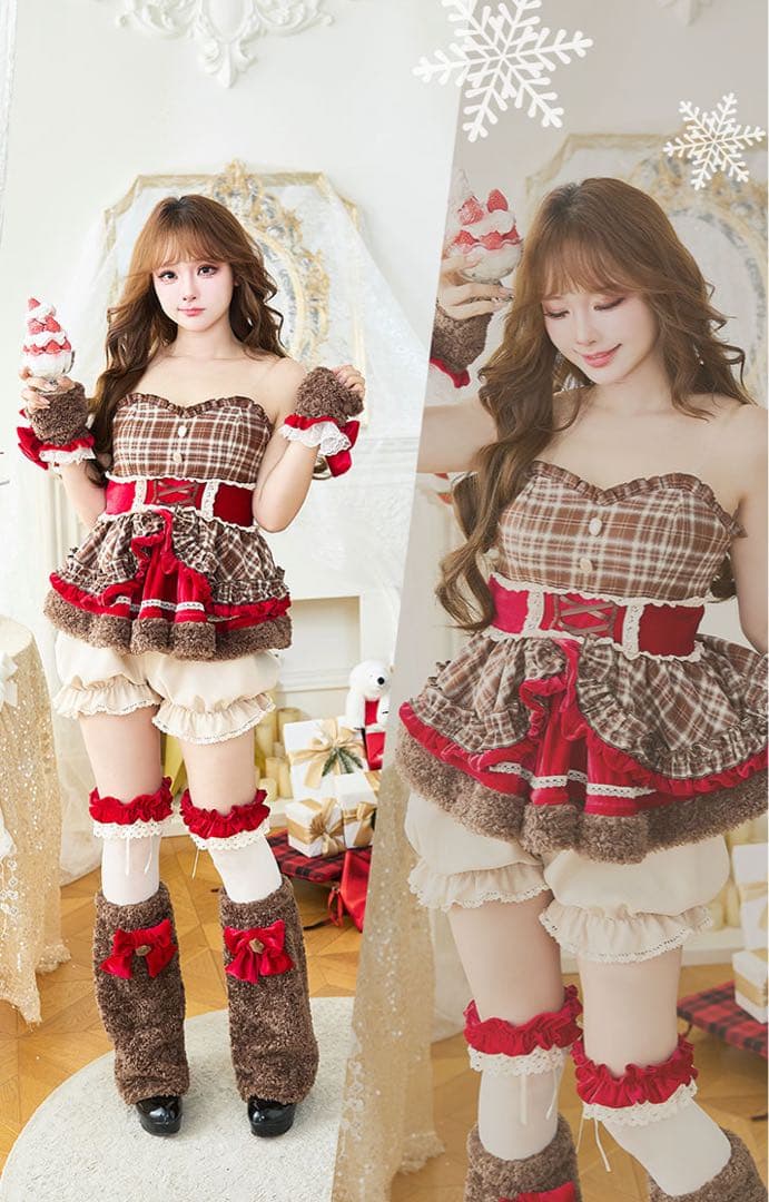 クリスマスチェックショコラベア