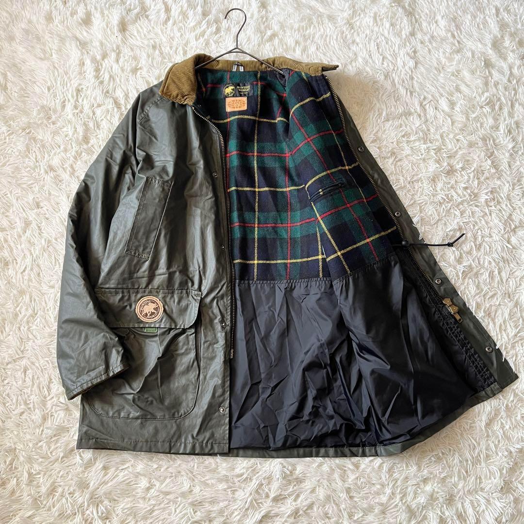HUNTING WORLD 英国製 オイルドコットン ジャケット コート