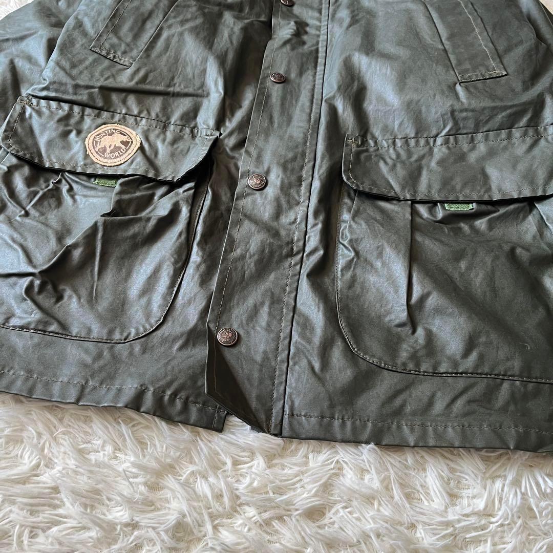 HUNTING WORLD 英国製 オイルドコットン ジャケット コート