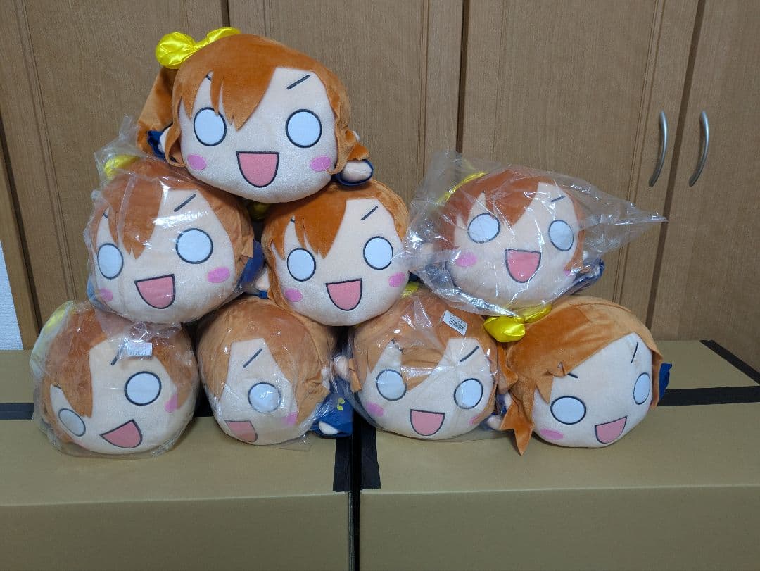 ラブライブ! 高坂 穂乃果ジャンボ寝そべりぬいぐるみ 8体まとめ売り