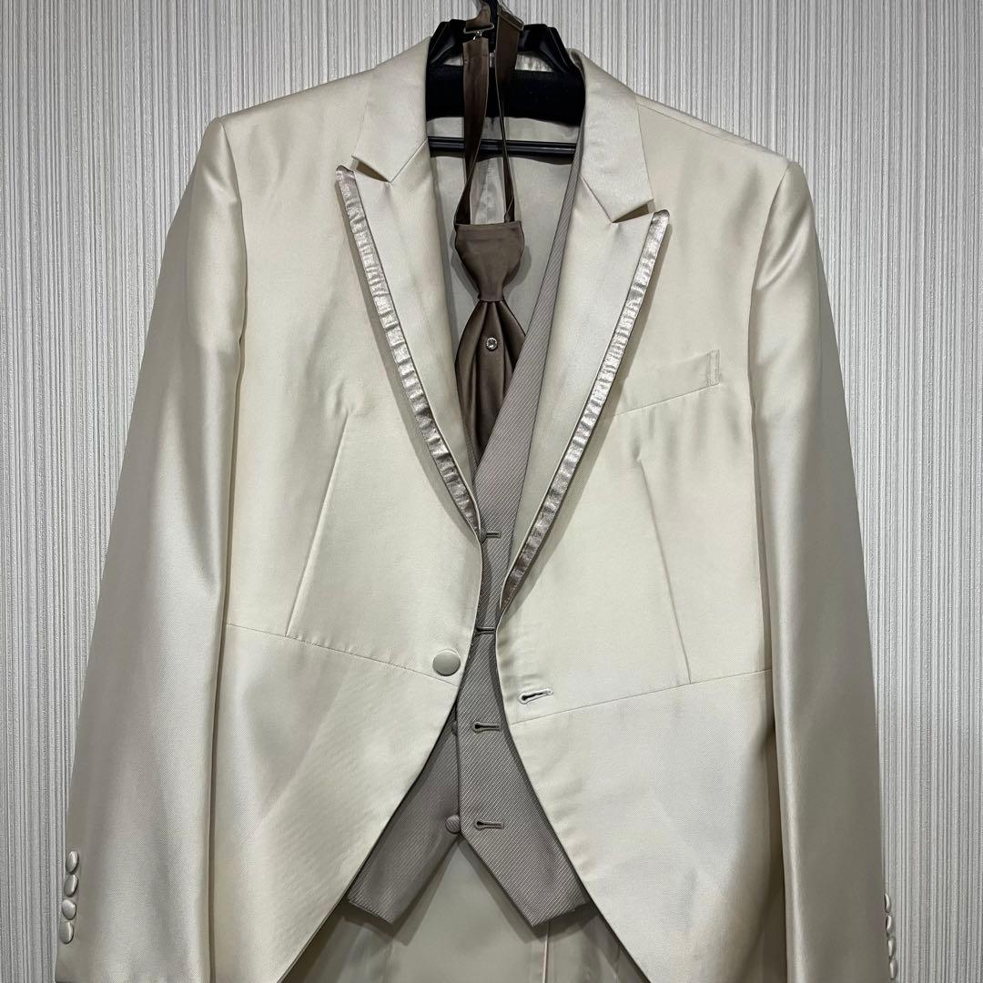 【まりっさ】モーニング　タキシード　ホワイト