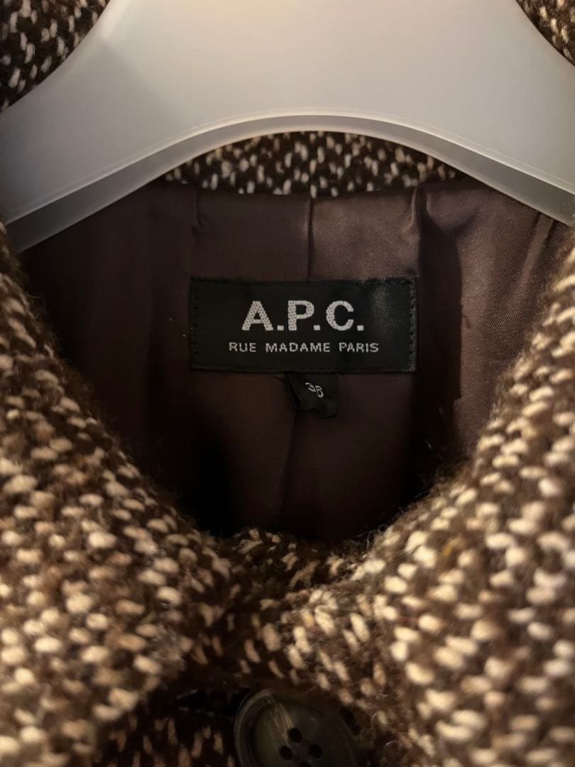 A.P.C. ブラウン ミドルコート サイズ36