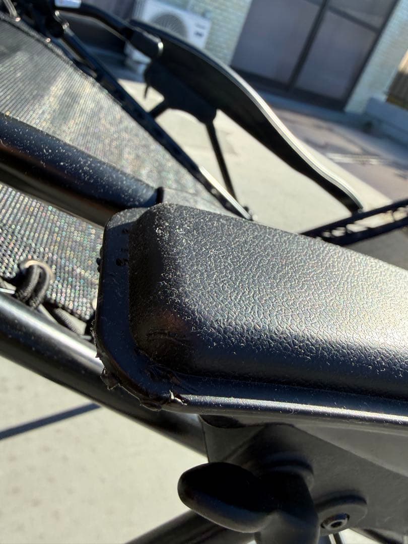 インフィニティチェア(希少な黒)&専用カップホルダー(コールマン)