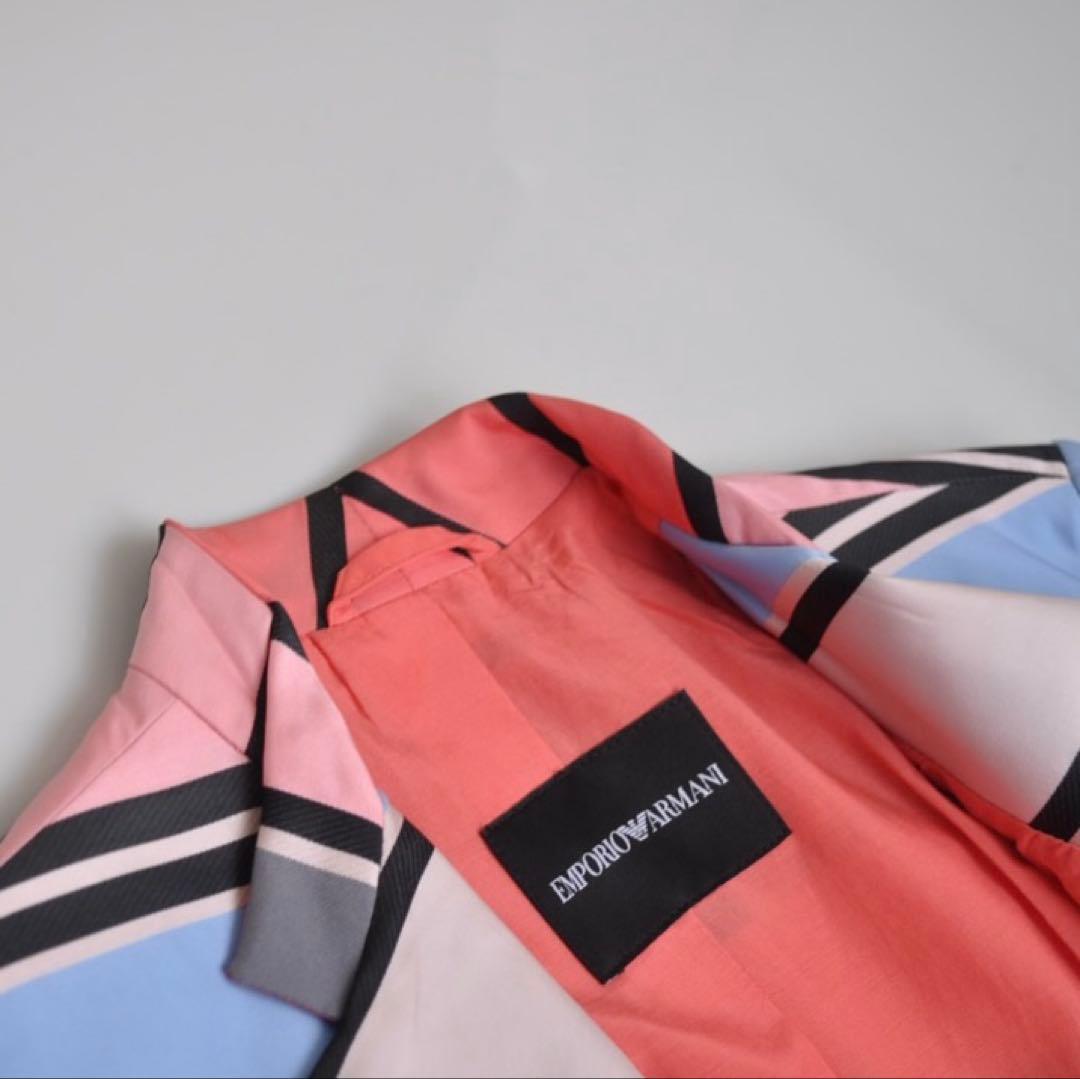 未使用 定価8.8万 エンポリオアルマーニ ♡ マルチボーダージャケット
