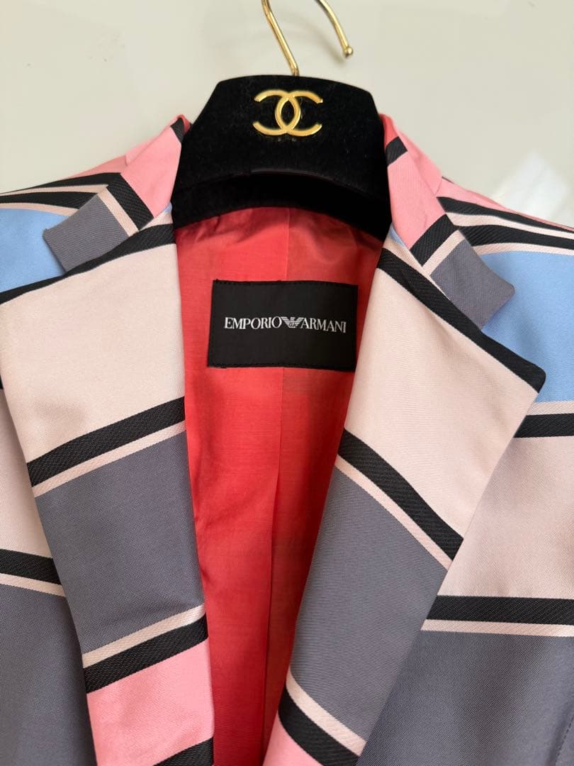 未使用 定価8.8万 エンポリオアルマーニ ♡ マルチボーダージャケット