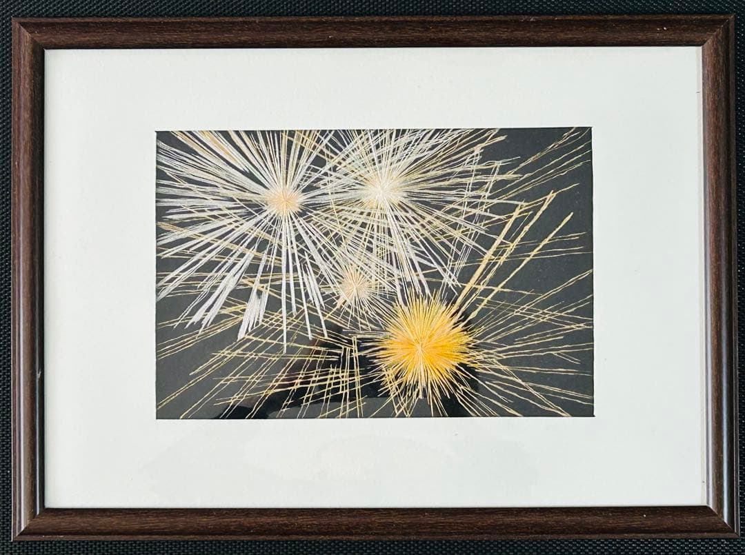 花火のアート作品 フレーム付き