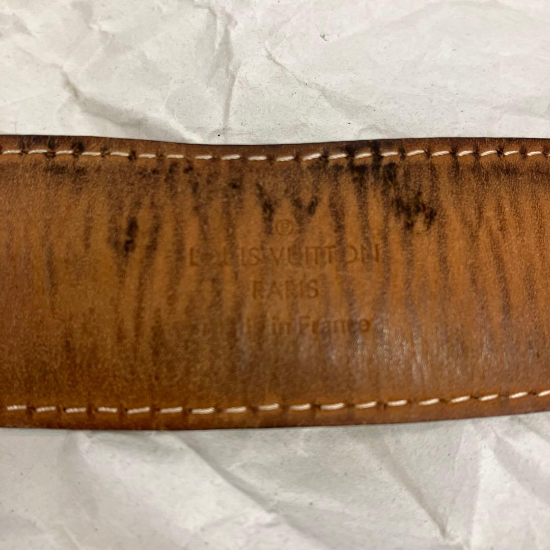LOUIS VUITTON　レザー　ベルト　茶　3428