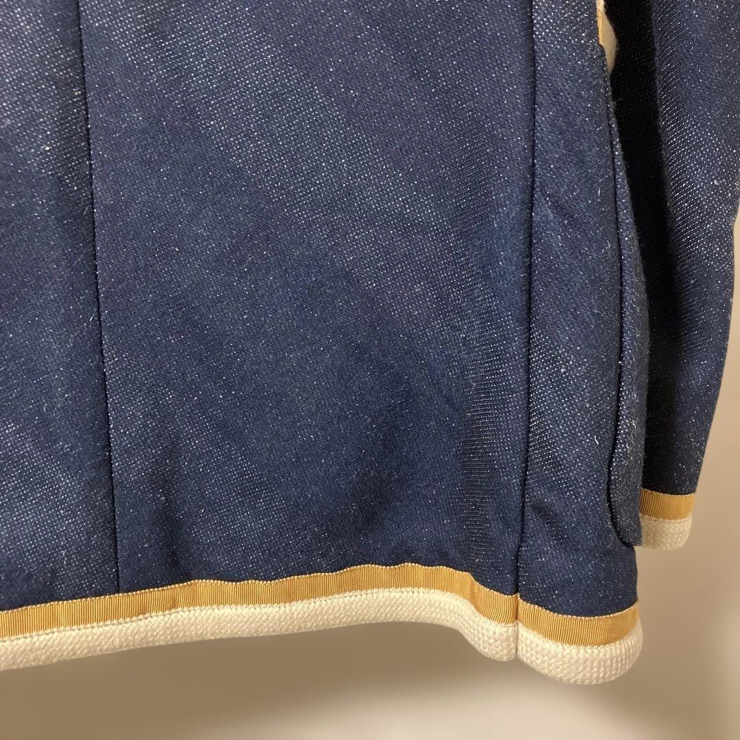 A エィス　インディゴ染ジャージパイピングブレザーネイビーLサイズ