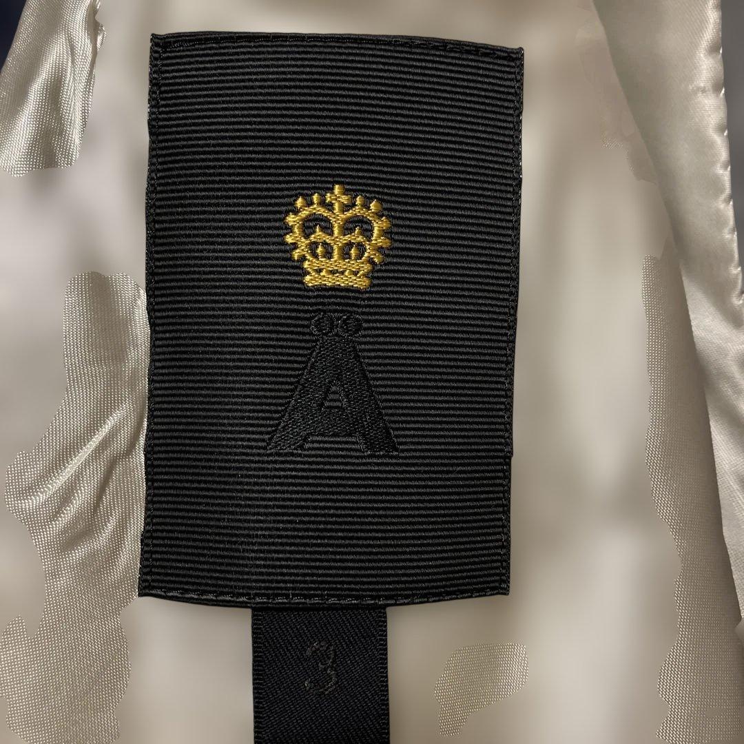 A エィス　インディゴ染ジャージパイピングブレザーネイビーLサイズ