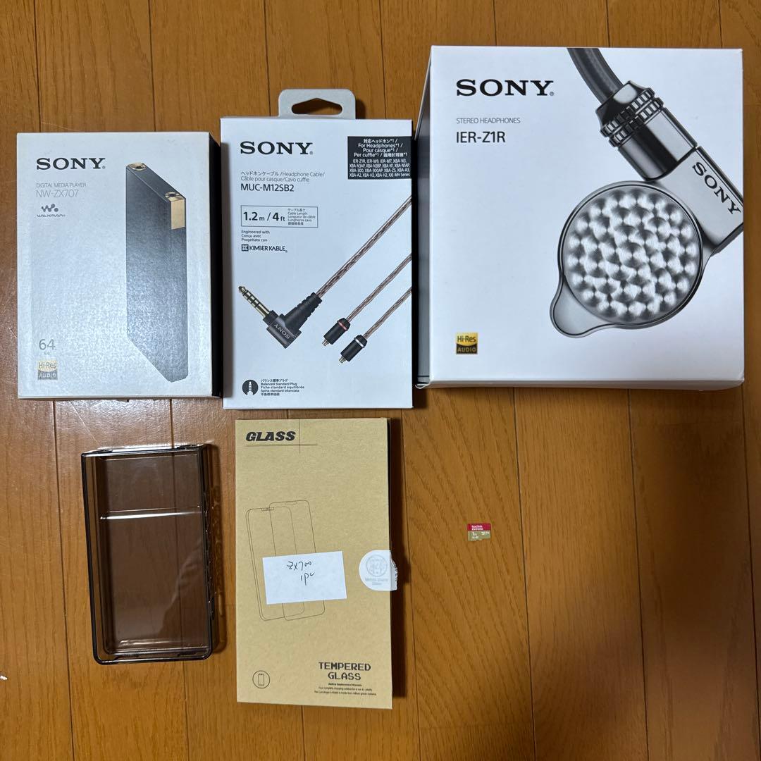 イヤホン NW-ZX707 IER-Z1R MUC-M12SB2 microSD 1TB