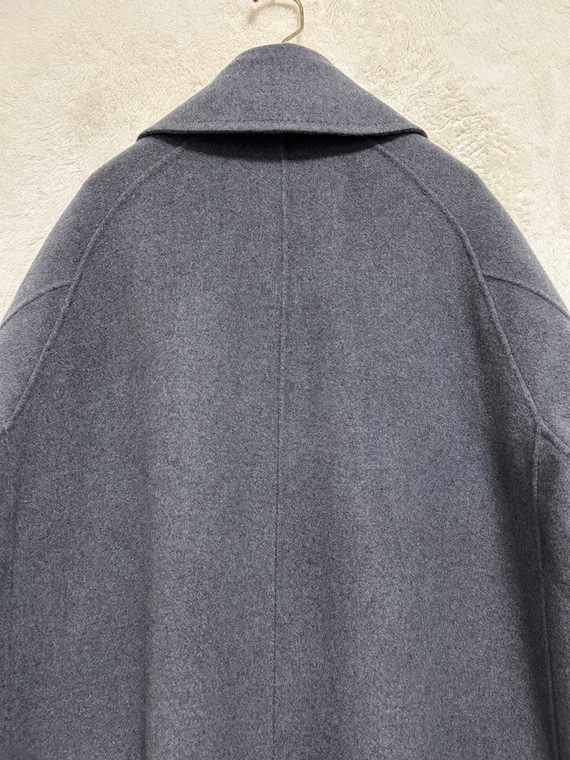 【美品】ドレステリア オーバーサイズ メンズ ダブル ロングコート L グレー
