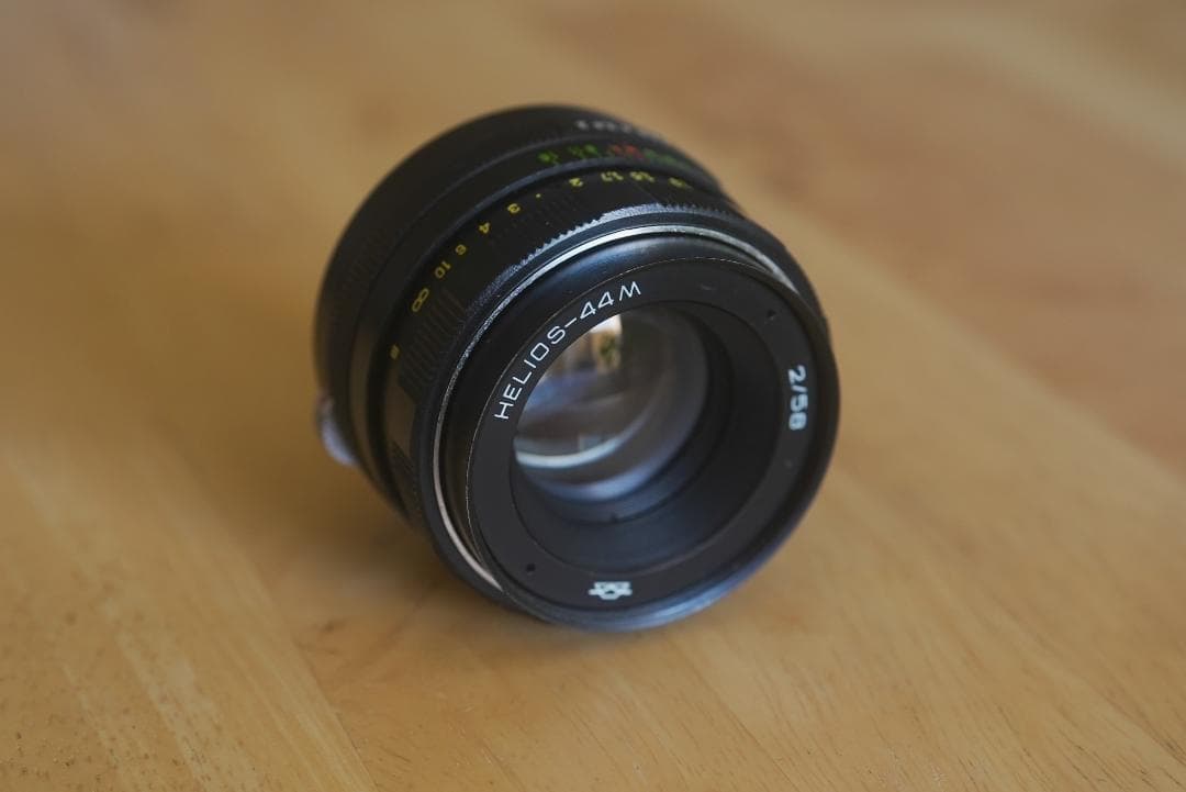 Helios44-2 58mm F2 オールドレンズ アダプター付【Eマウント】