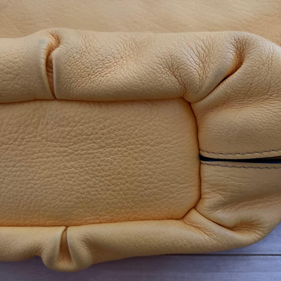 CELINE セリーヌ　ワンショルダー　イエロー レザー バッグ