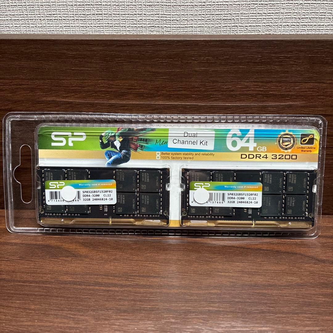 ま*び様 【新品・未開封】64GB DDR4-3200 CL22 32GB×2