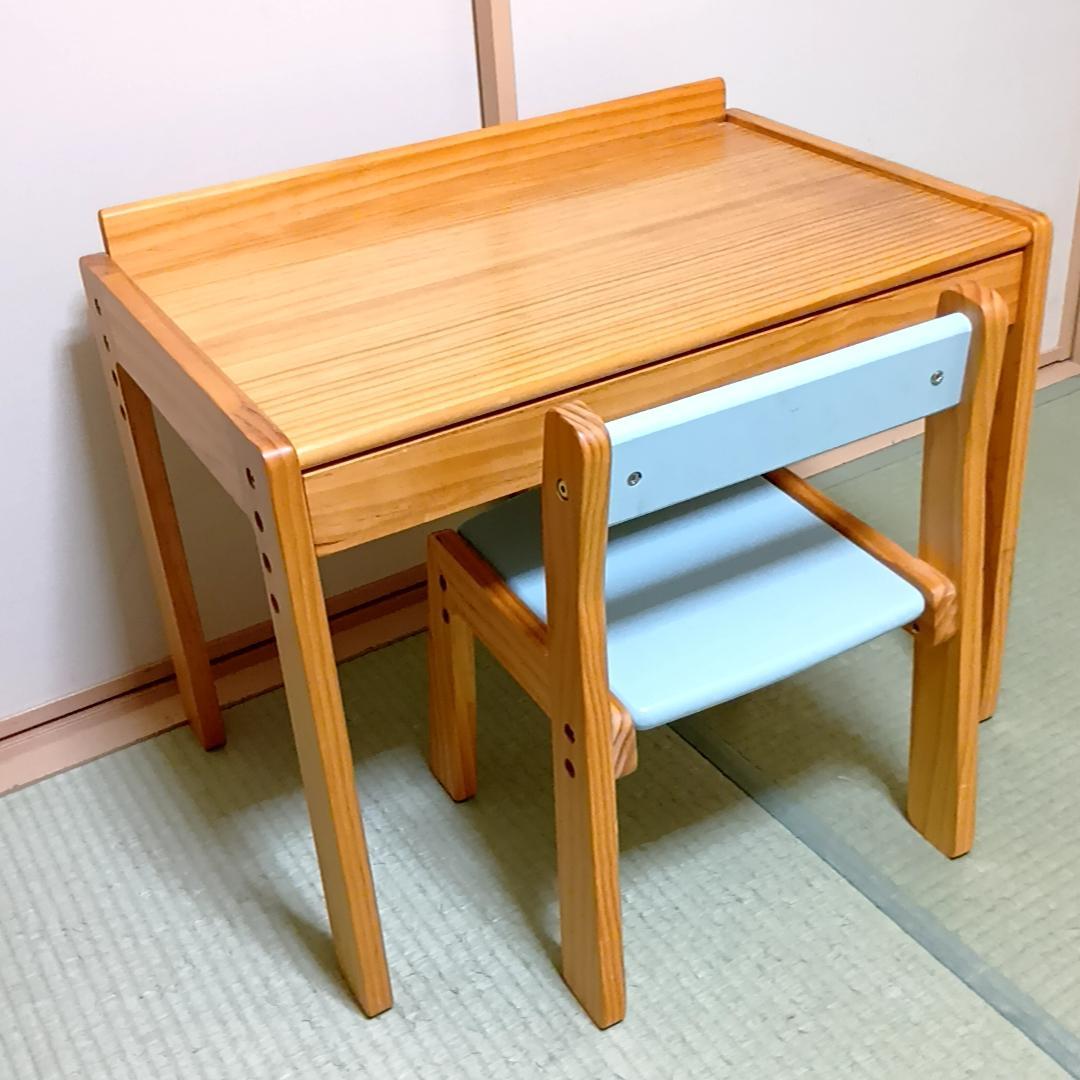 NITORI　オリーブ　キッズデスク & チェア