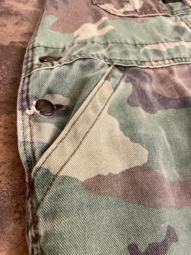 80s LIBERTY ヴィンテージ カモフラ オーバーオール W40程 迷彩