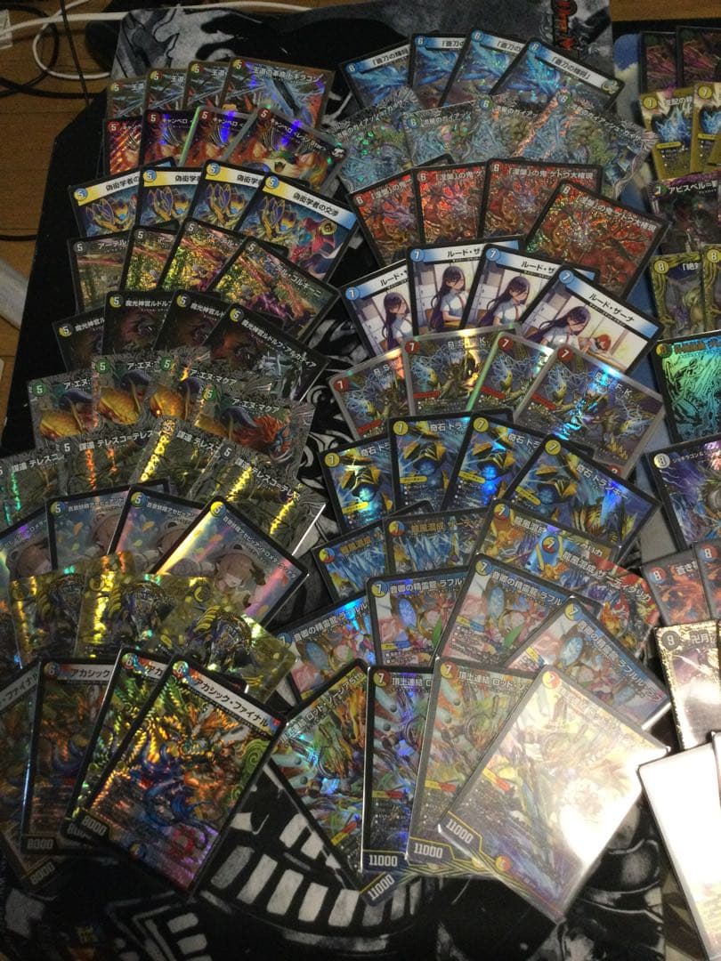 デュエルマスターズカード　引退品　スリーブ、プレイマット付き