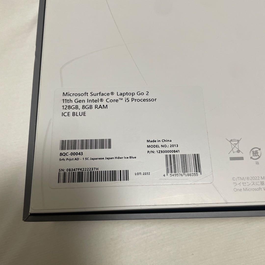 T*A様 Microsoft Surface Laptop Go 2 ICEBL