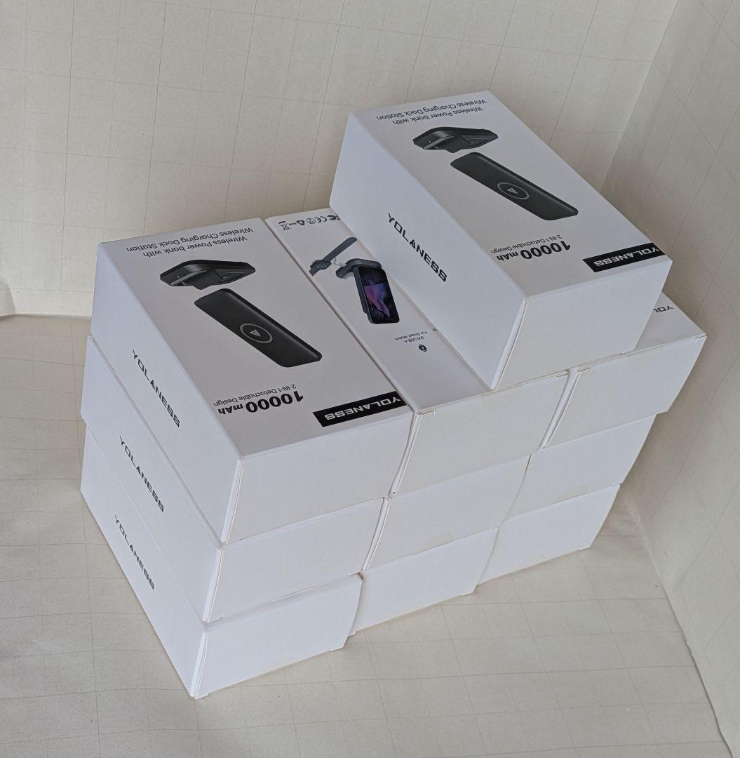 YOLANESS　10000mAh ワイヤレスモバイルバッテリー　１０個セット