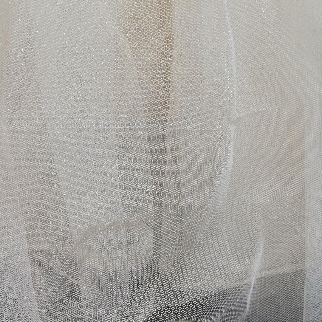 LA BELLE ETUDE　ホワイト チュールロングジレ