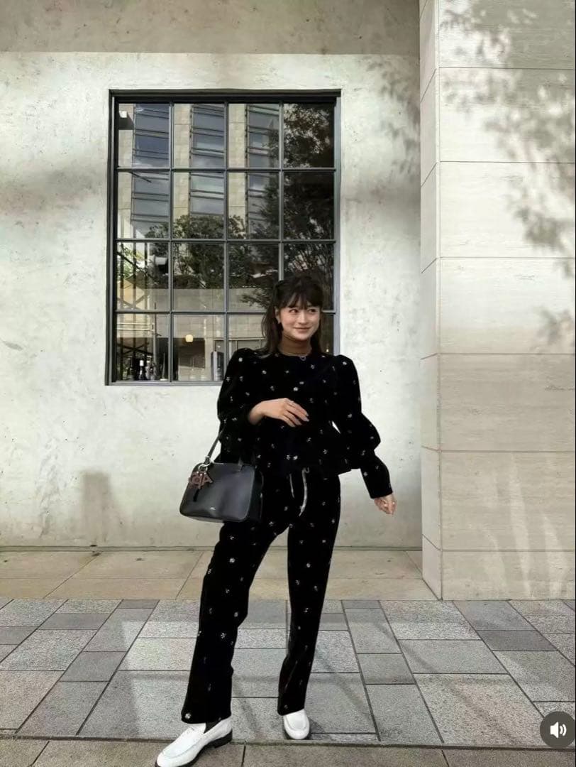 タグ付き新品 bibiy B. STARRY PANTS 刺繍 パンツ