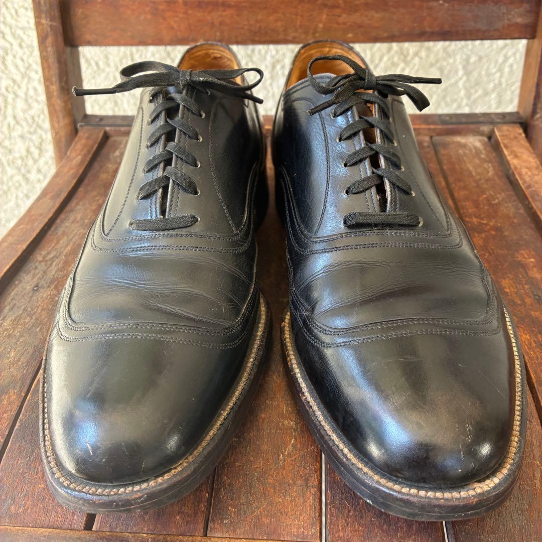 レア！50s〜60s Florsheim黒フローシャム革靴25cmレザーUSA