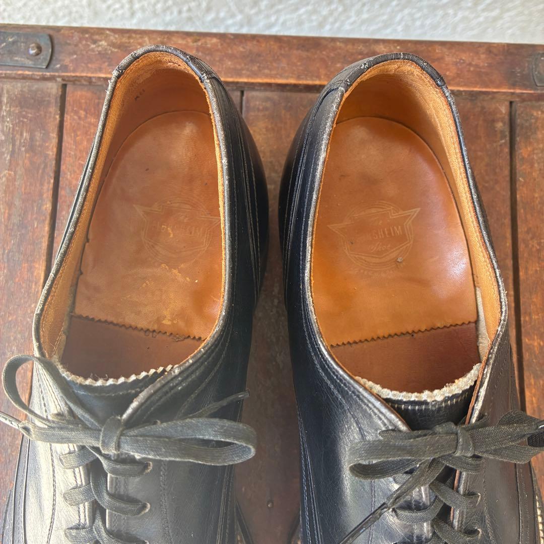 レア！50s〜60s Florsheim黒フローシャム革靴25cmレザーUSA
