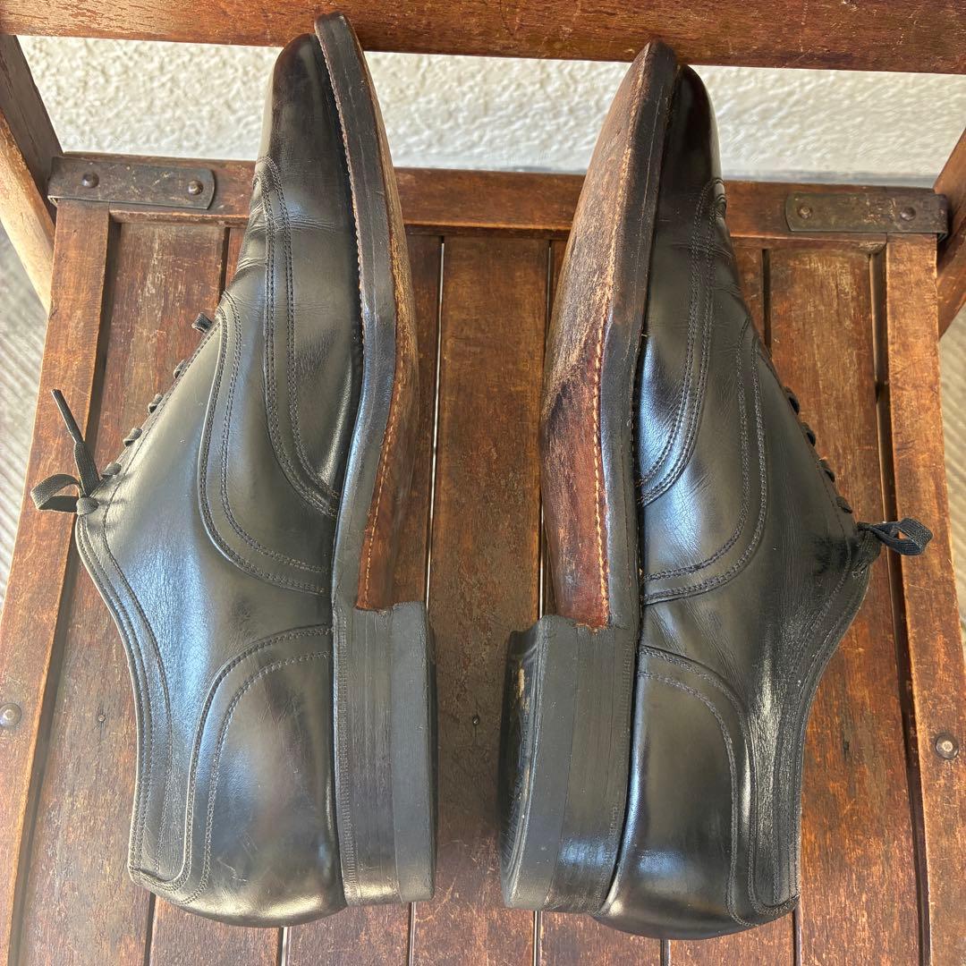 レア！50s〜60s Florsheim黒フローシャム革靴25cmレザーUSA
