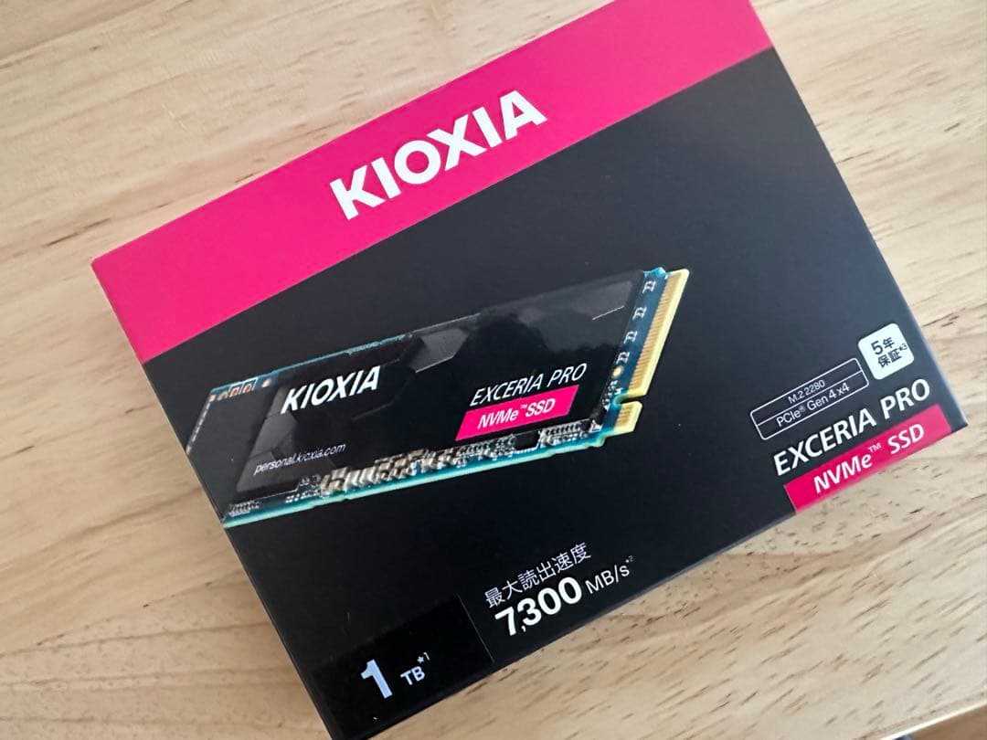 メモリー KIOXIA EXCERIA PRO NVMe SSD 1TB