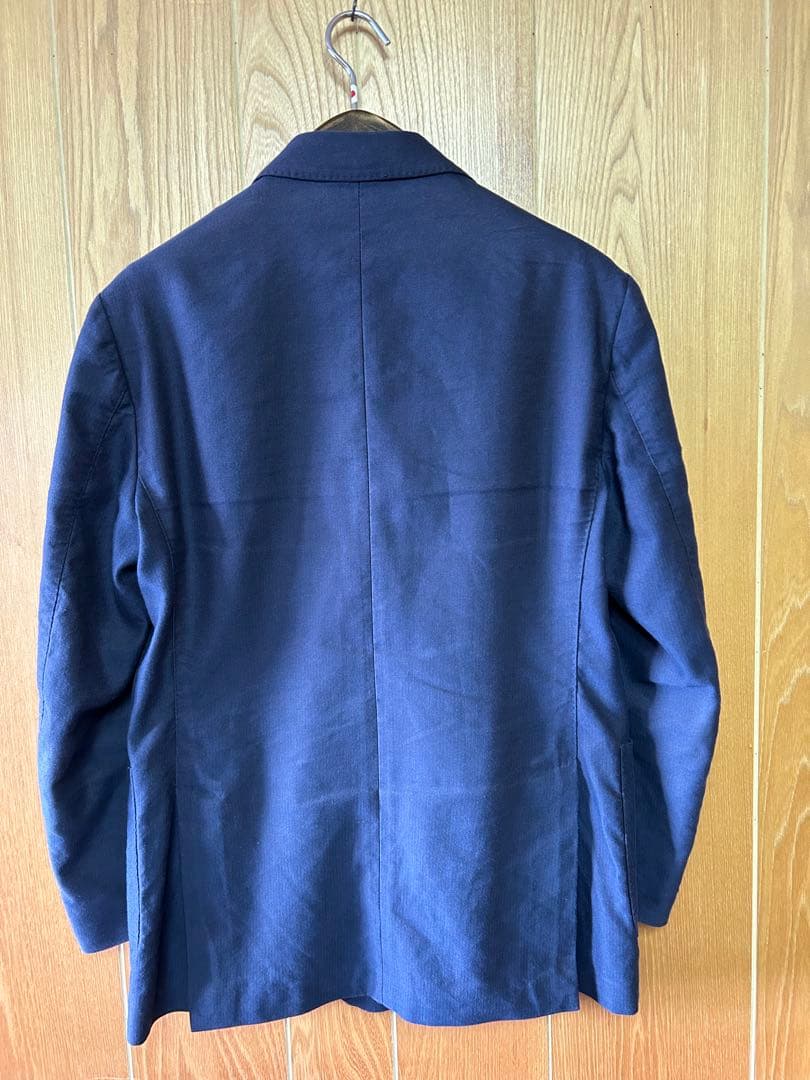 LARDINI ネイビー 6Bダブルブレストジャケット　46