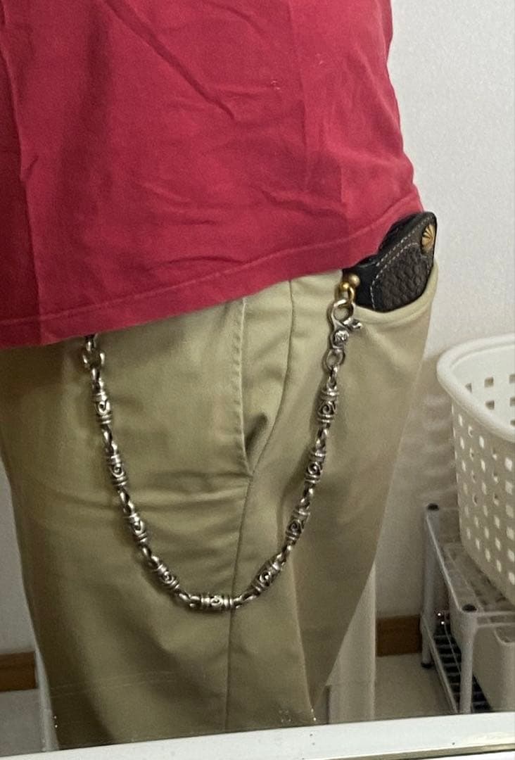 Shin's Sculptureショートシリンダーウォレットチェーン