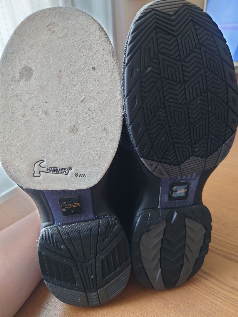 HAMMER ボウリングシューズ ブラック/パープル 24cm レディース