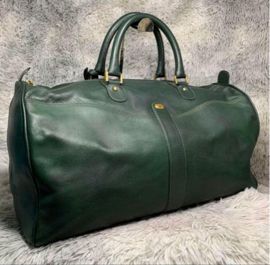 美品 dunhill ダンヒル ボストンバッグ 大容量 レザー 出張 旅行