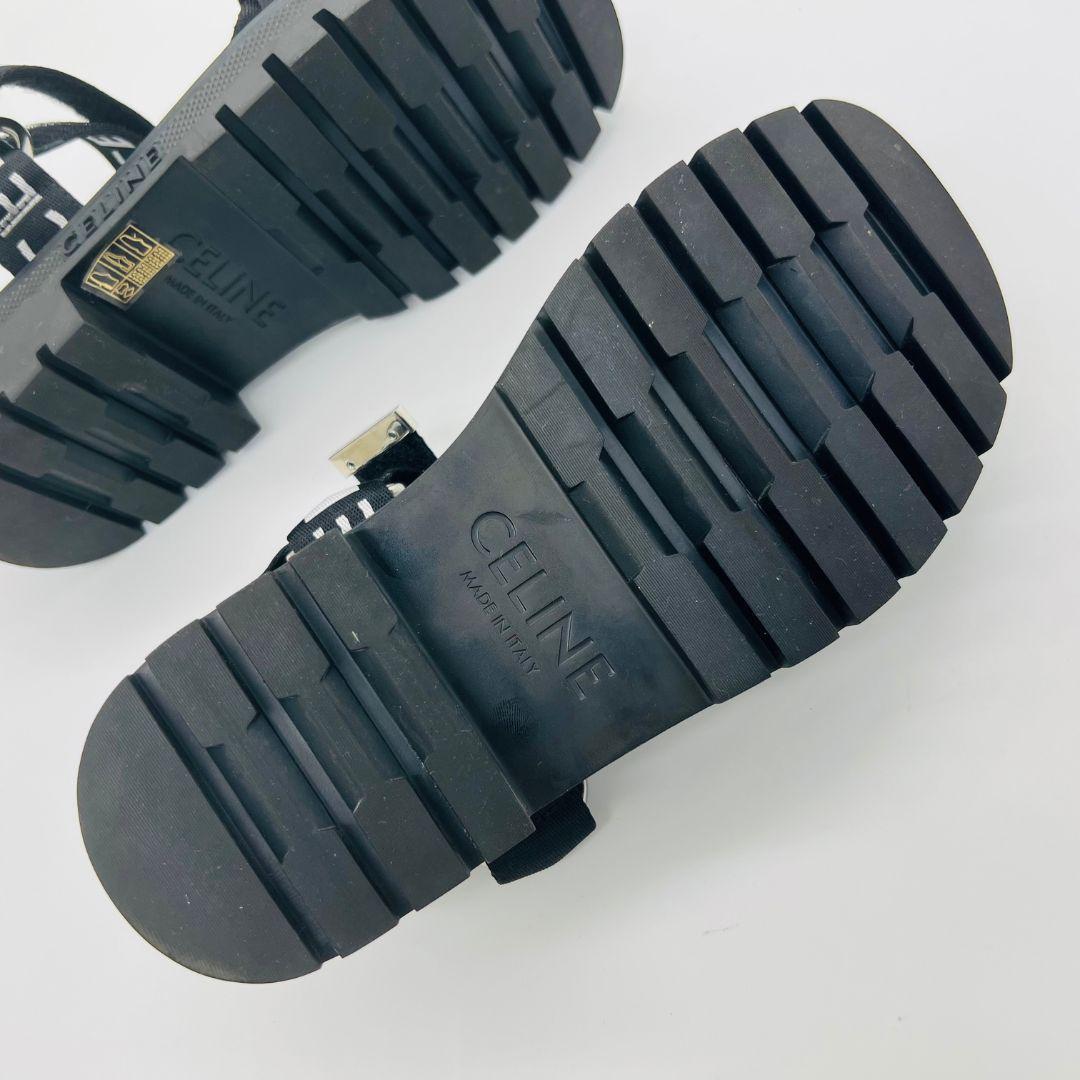 セリーヌ レオストラッピー　ベロクロ　24cm相当 サンダル ブラック