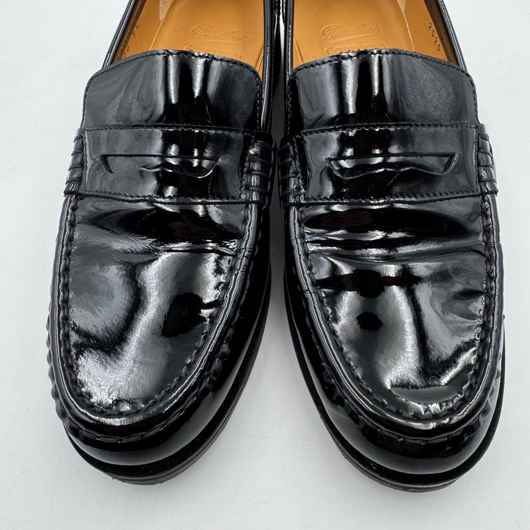 美品✨Paraboot ローファー　ブラック　エナメル　23cm