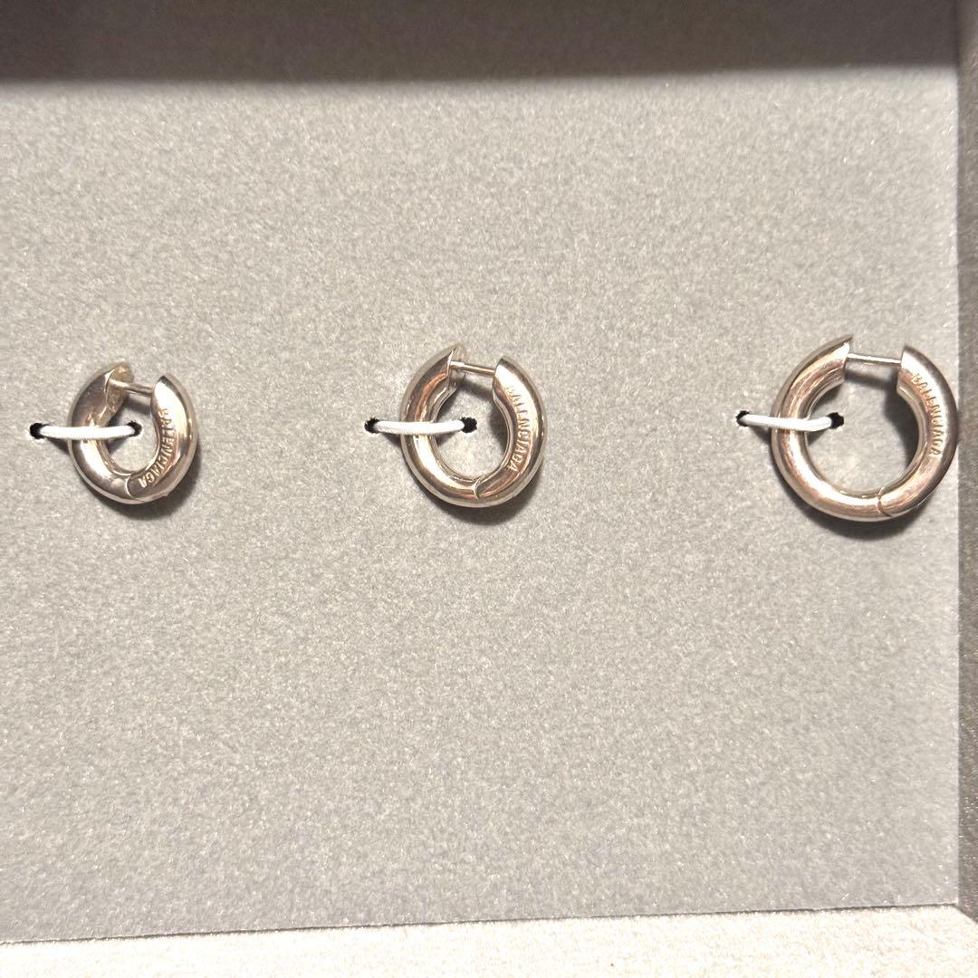 【限定価格】BALENCIAGA バレンシアガ ピアス 3点セット シルバー