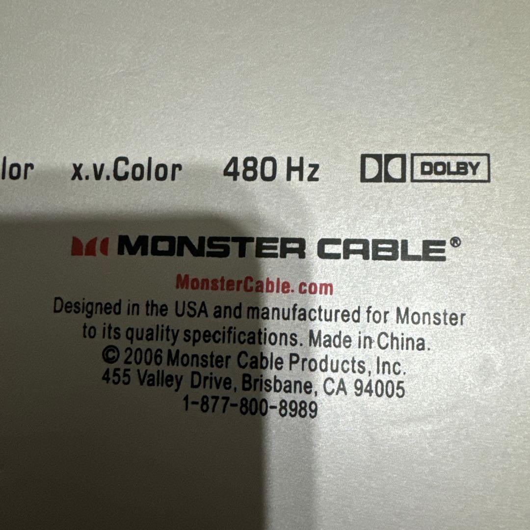 映像用ケーブル HDMI MONSTER CABLE M2000HD 50FEET(15.2m)