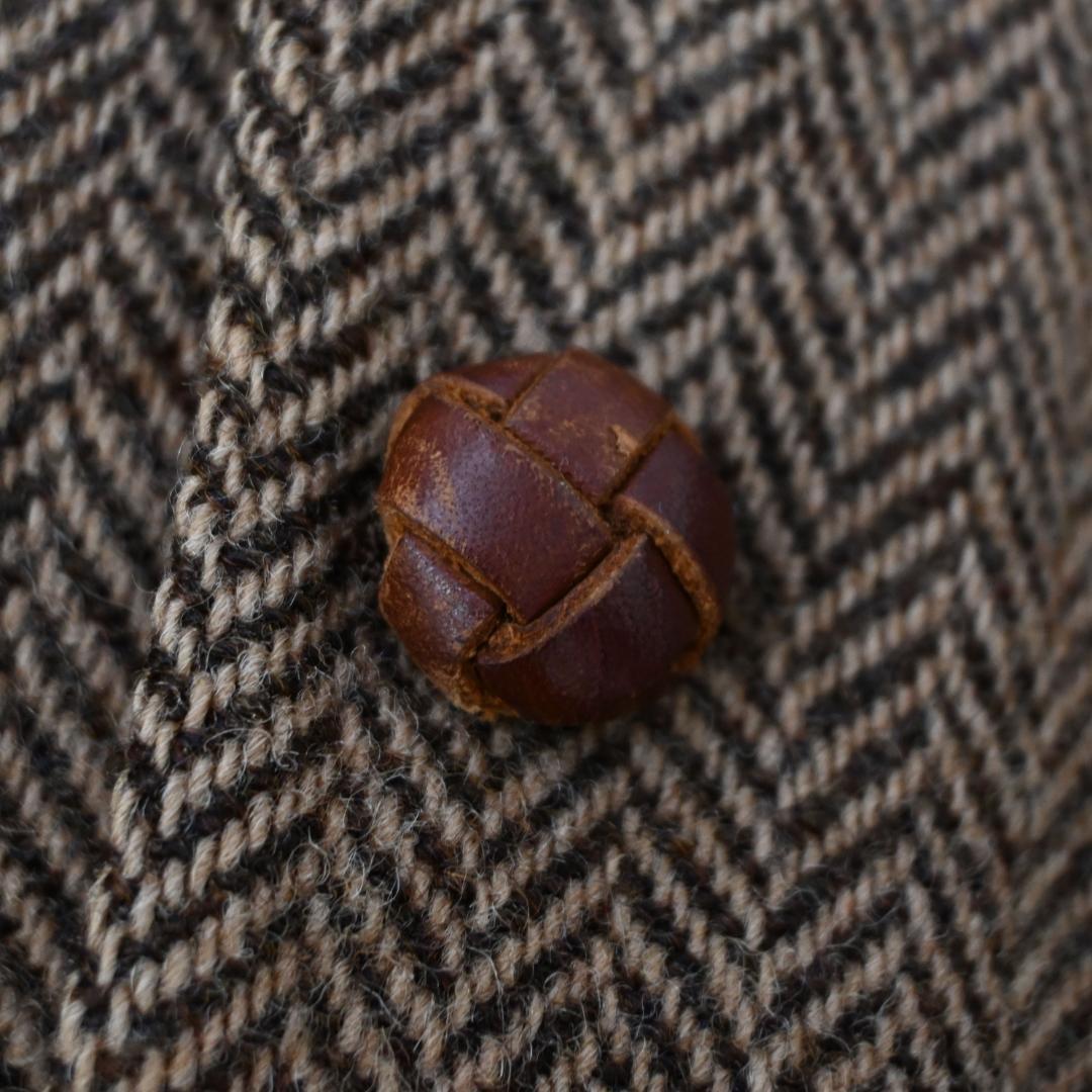 90s ラルフローレン ヘリンボーン ツイードジャケット 47983*